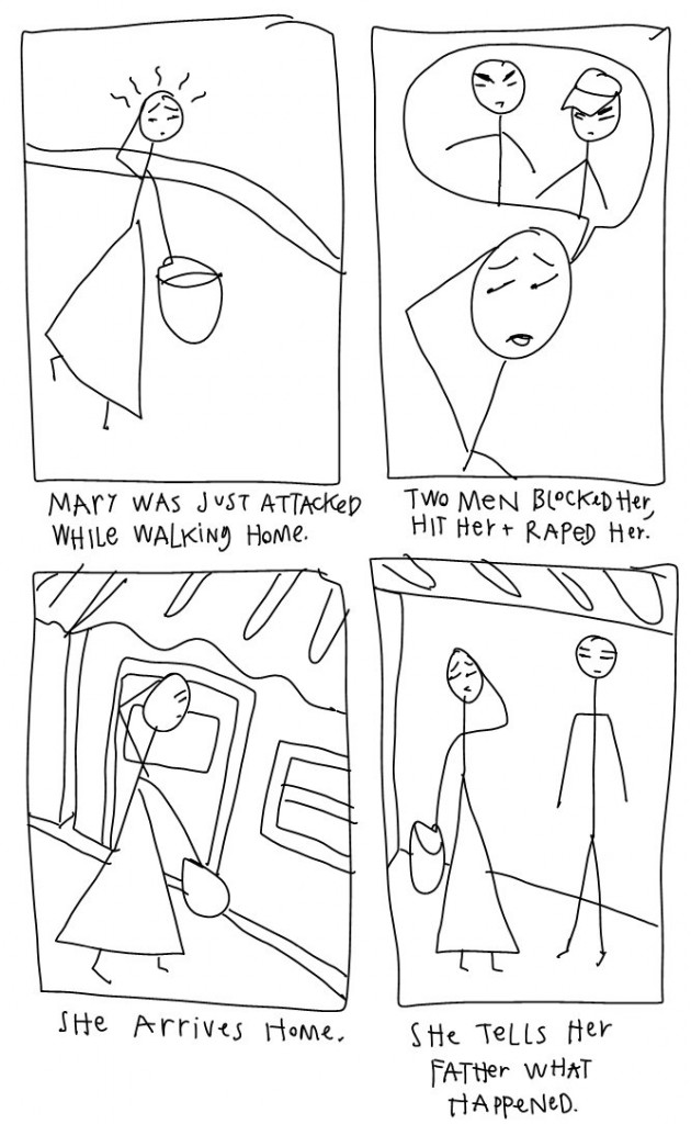 Safe Mathare - storyboard - after assault tell father