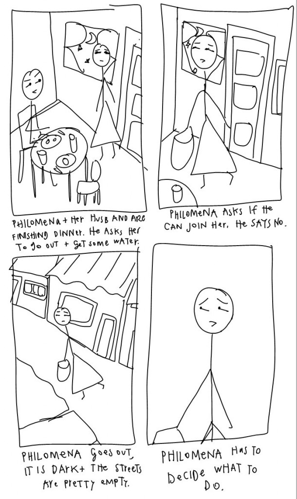 Safe mathare - storyboard - husband asks you to go out